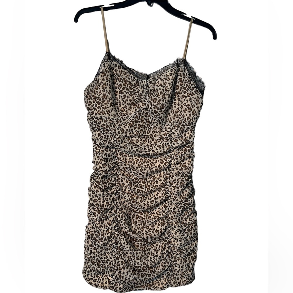 Endless Rose Animal Print Mini Dress Size Medium